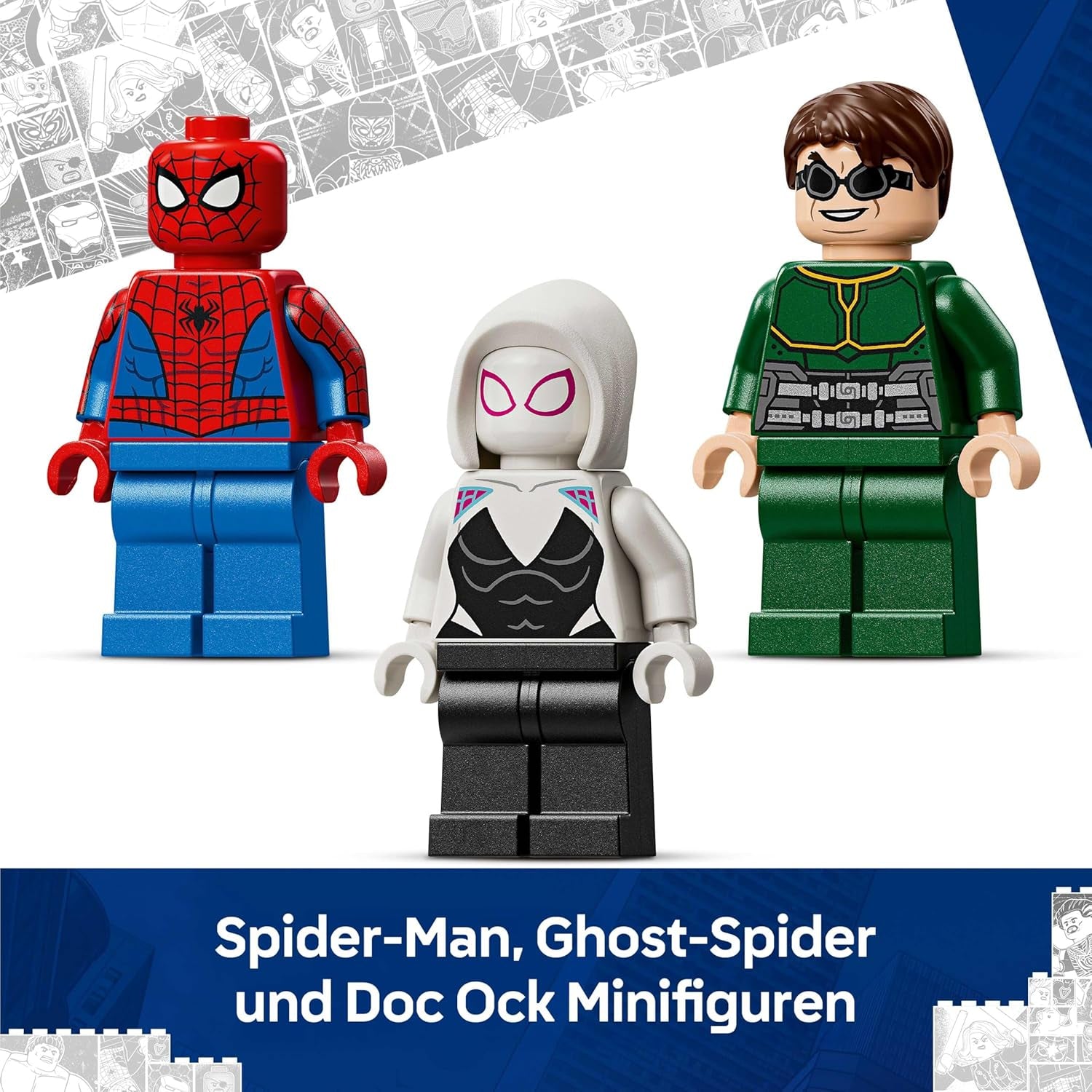 LEGO | Mech-Duell: Spider-Man vs. Doc Ock - Superhelden Spielzeug mit 2 Actionfiguren, 3 Minifiguren, Shootern - Konstruktionsspielzeug für Kinder - Geschenk für Jungen ab 6 Jahren und Mädchen - 76338