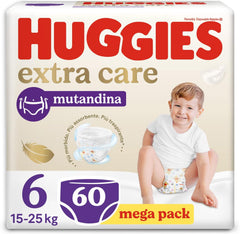 Couches Huggies Extra Care, taille 6, 15-25 kg, 60 pièces