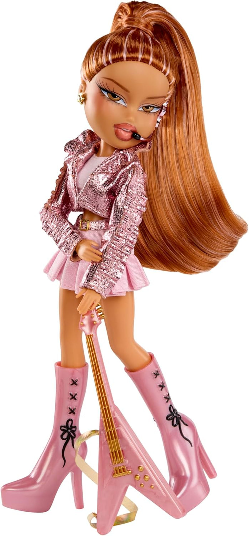 BRATZ Pop Starz Yasmin – Poupée mannequin avec breloque de collection, tenue et accessoires musicaux