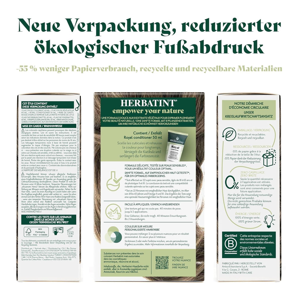 Gel de teinture capillaire permanente 6N blond foncé - 170 ml I Sans ammoniaque, couverture à 100% des cheveux gris I Testé sur peaux sensibles, aux 8 extraits de plantes Teinture capillaire Naty Shop