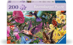 Ravensburger Puzzle 12001369 – Colibris et papillons – Puzzle 200 pièces pour personnes âgées et personnes âgées avec de plus grandes pièces de puzzle, poignée, grand modèle d'image et base de puzzle Puzzle Naty Shop Titre par défaut