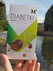 Pralines aux noisettes DIABETKI, chocolat sans sucre, délicieuses douceurs pour consommateurs conscients et diabétiques, snacks sans gluten et végétariens 100g