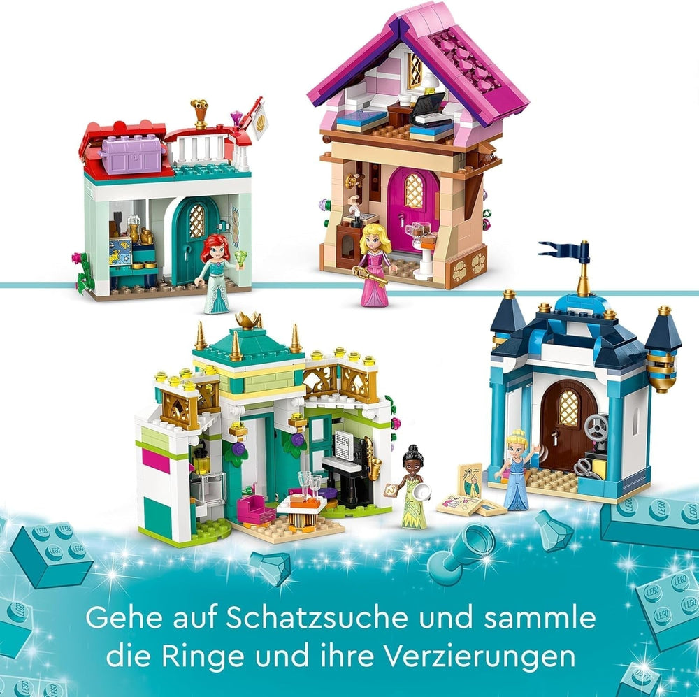 LEGO Disney Princess : Disney Princess Adventure Market, maison de jouets avec 4 poupées dont Cendrillon et Ariel, coffret de jeu avec carte au trésor, cadeau pour filles et garçons à partir de 6 ans 43246 Jeux de construction Besuche den LEGO-Store