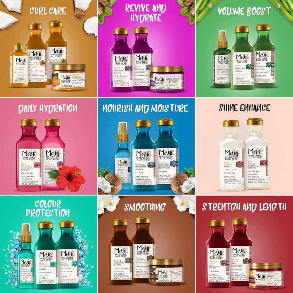 Maui Moisture Revive & Hydrate + Beurre de Karité, Shampoing ou Après-shampooing, 385 ml Douche et Bain Naty Shop