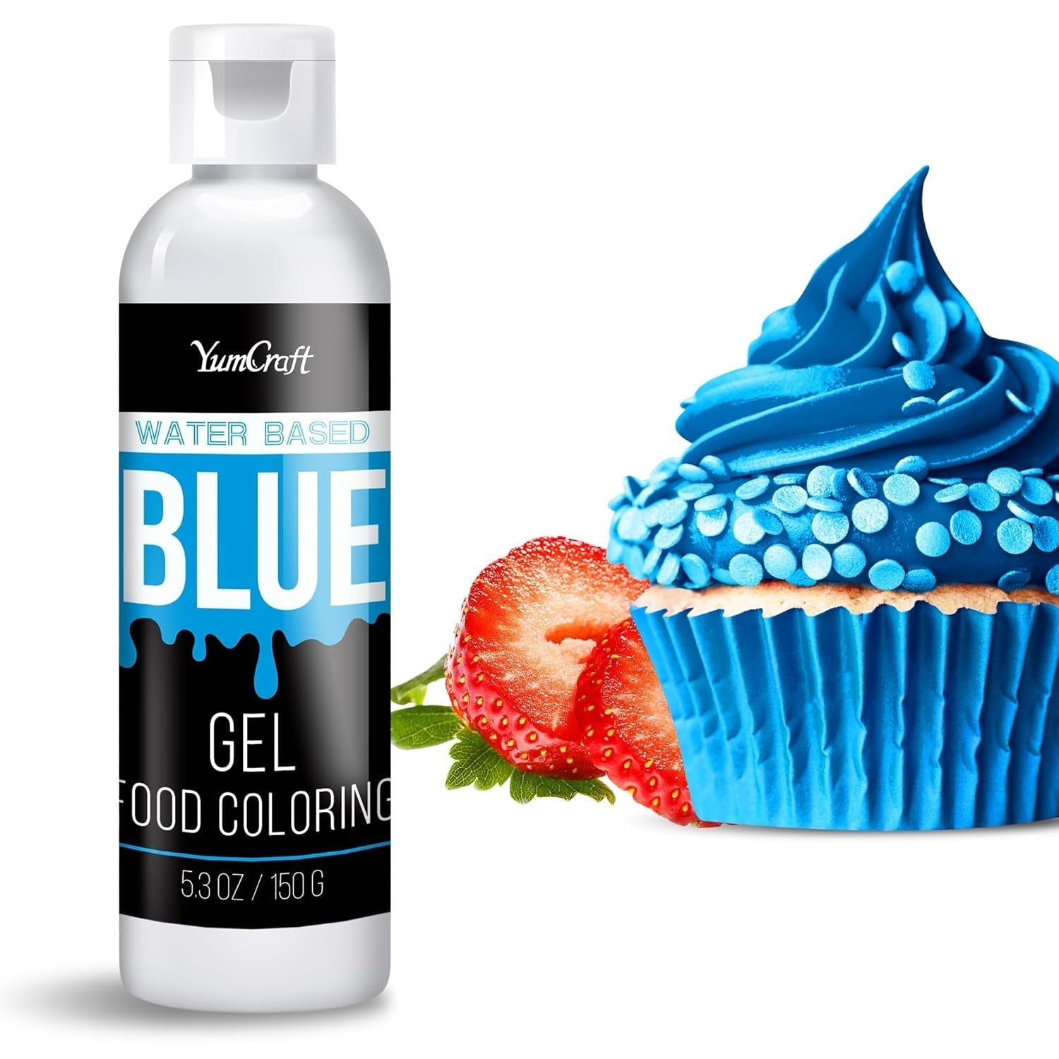 Colorant alimentaire en gel – Colorant alimentaire en gel hautement concentré pour gâteaux, pâtisserie, œufs de Pâques, boissons – Colorant alimentaire sans sucre pour fondant, glaçage, slime, décoration de gâteaux (velours rouge, 150 g)