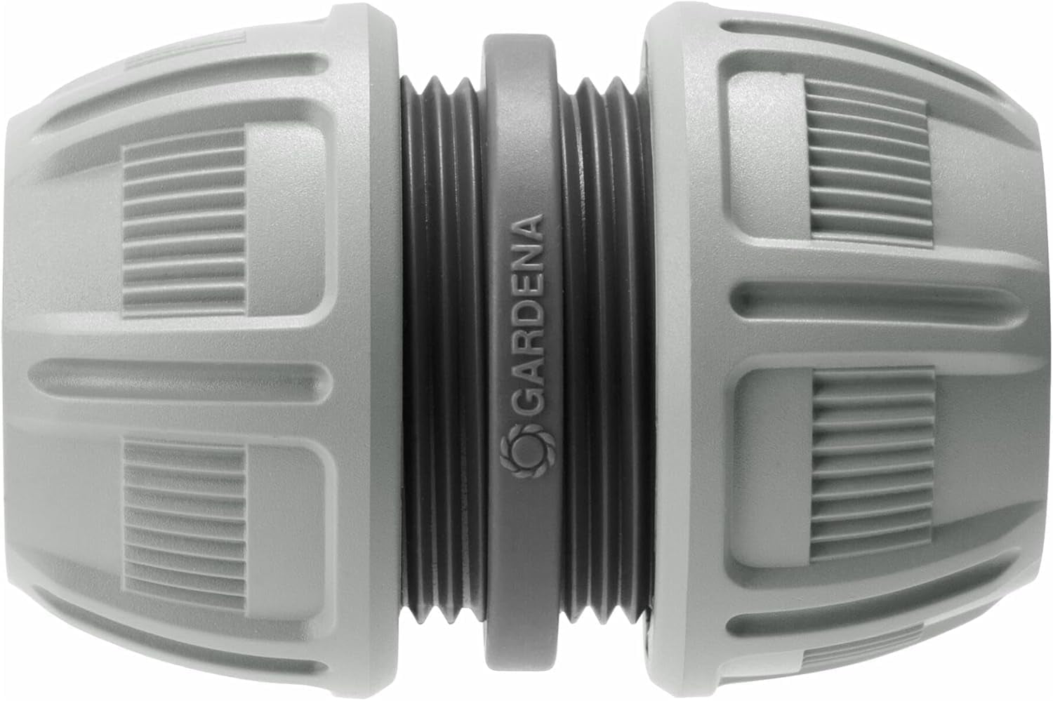 Reparator Gardena 13 mm (1/2 inch) și 15 mm (5/8 inch): Reparare rapidă și ușoară a furtunului fără unelte, Power Grip, forță mare de fixare, ambalat (18232-20)