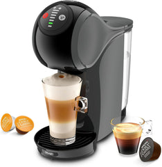 NESCAFÉ DOLCE GUSTO DeLonghi Dolce Gusto Genio S EDG226.A, Machine à expresso à capsules comprenant 3 capsules, design compact, bac d'égouttage réglable, 0,8 l, réservoir d'eau amovible, 1470 W, Anthracite