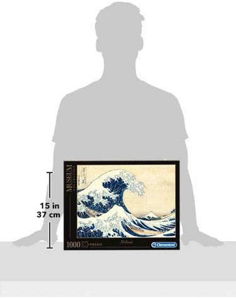 Clementoni 39378 Hokusai - La Grande Vague - Puzzle 1000 pièces, Collection Musée, Jeu d'adresse pour toute la famille, Jeu d'étirements coloré, Puzzle pour adultes à partir de 14 ans Puzzle Naty Shop