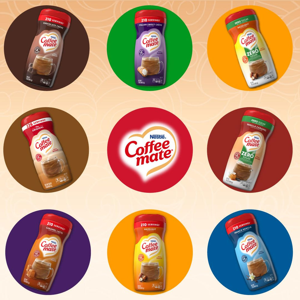 Coffee-Mate Vanille Caramel, Crème à café en poudre sans sucre, Kaffeesahne Pulver - Vanille Karamell - OHNE ZUCKER ! des États-Unis