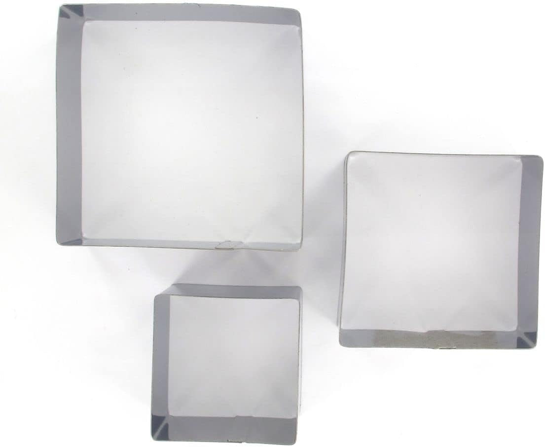 Boîte à biscuits carrée Fackelmann, acier, argent