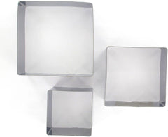 Boîte à biscuits carrée Fackelmann, acier, argent