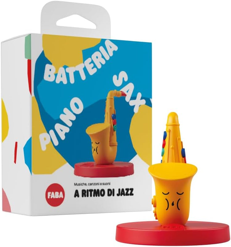 Figurine sonore - rythme jazz - musique, chansons et sons, jouet à contenu éducatif, garçons et filles à partir de 0 ans, version italienne Bebe Naty Shop jouets