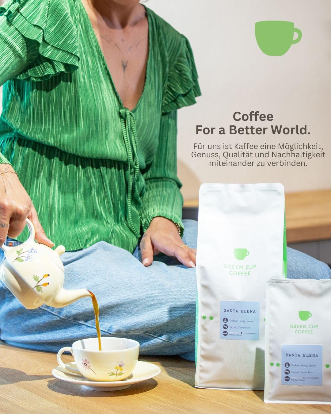 Café - Santa Elena I 100% Arabica I Kaffeebohnen 250g I Perfekt für jede Zubereitung - Moka Kanne, Siebträger, Vollaautomat, mit schokoladig, fruchtig süssen Aromen I miltre Röstung