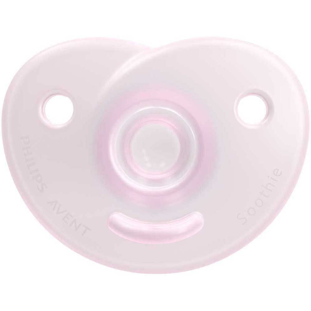 Philips AVENT Soothie - Sucette sans BPA pour bébés âgés de 0 à 6 mois, rose/rose clair (modèle SCF099/22)