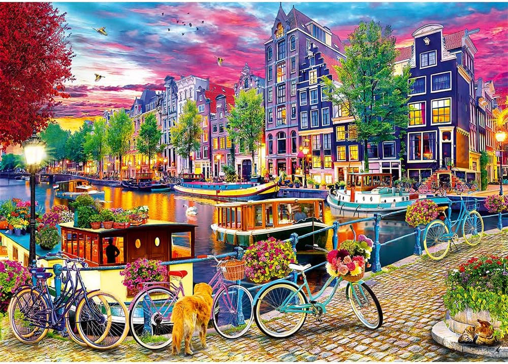 Trefl - Puzzle 2 en 1 : Capitales européennes - 2 X 500 pièces - Ensemble de deux puzzles, bricolage, divertissement créatif, pour adultes et enfants de 10 ans et plus Naty Shop