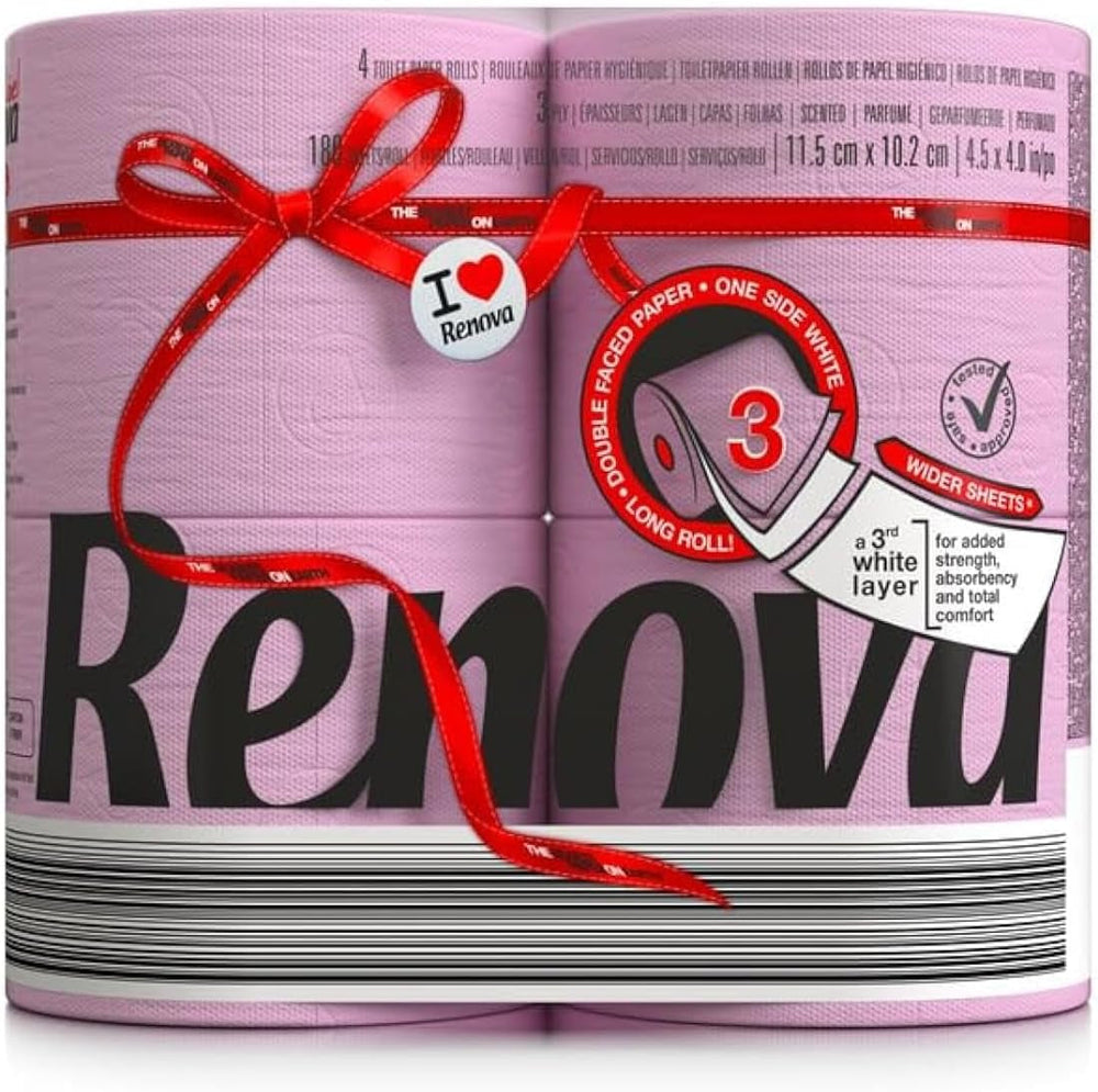 Papier toilette Renova, vert, 4 rouleaux