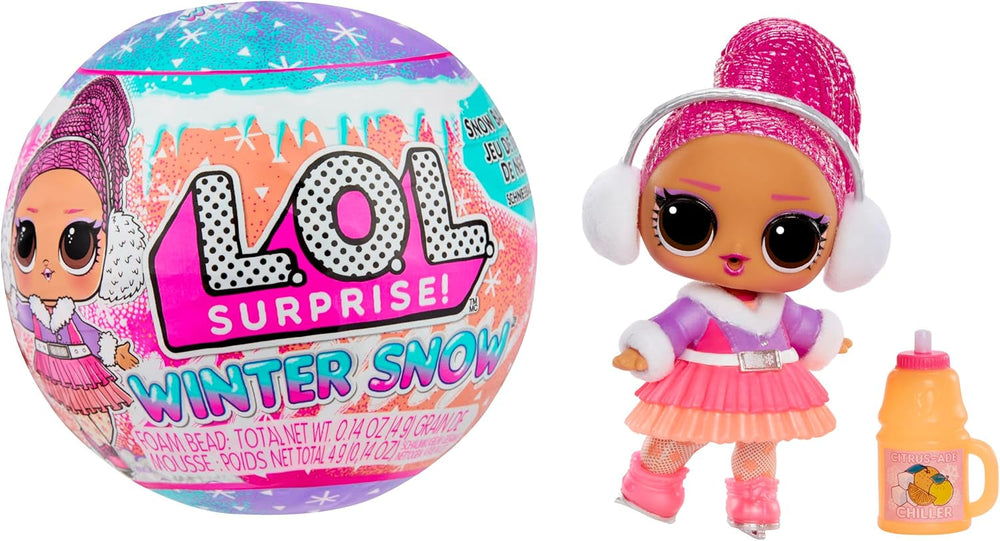 MDR. Surprendre! Winter Snow Tot - 1 poupée à collectionner avec surprise de neige magique, emballée à l'aveugle, 8 poupées à collectionner, mode et accessoires Frosty Cool, cadeau pour les enfants de 4 ans et plus Naty Shop Dolls Titre par défaut
