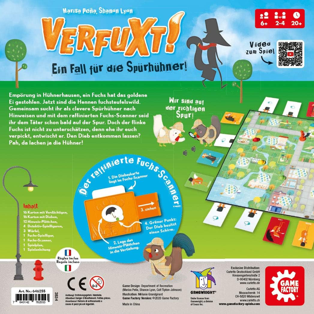 Game Factory 646255 Verfuxt, jeu de détective pour enfants à partir de 6 ans, jeu pour enfants