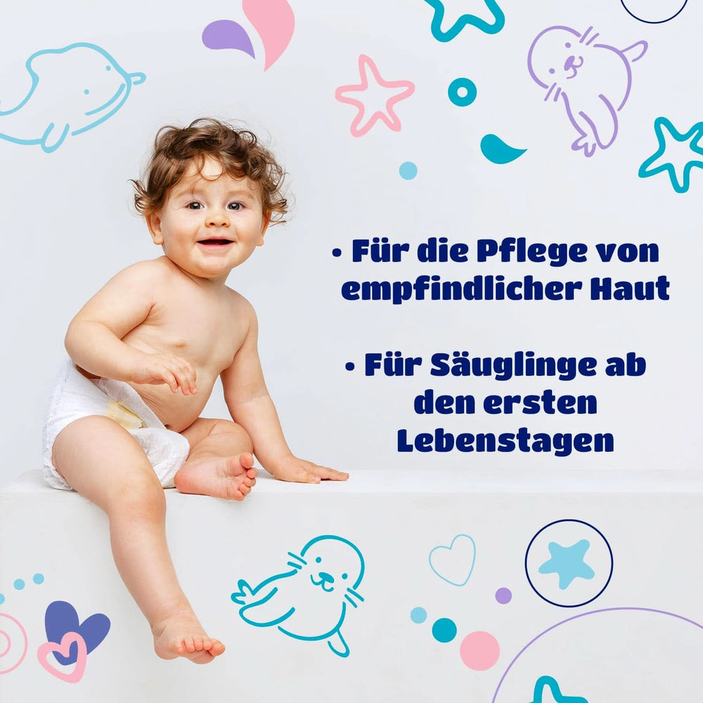 Serviettes Bébé Kindii Pure - 100% coton - Grandes serviettes carrées pour peaux sensibles - Remplace les lingettes humides - Douces - Bords doux Lingettes humides pour bébé Naty Shop
