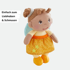 HABA Ange Gardien Holly - Poupée en tissu doux (15 cm), cadeau de bienvenue parfait pour les bébés et les jeunes enfants - Lavable à 30 °C - 2011871001