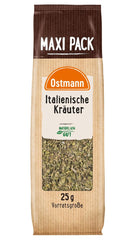 Ostmann Gewürze - Italienische Kräuter gerebelt | Préparation méditerranéenne pour la sauce tomate, les pierres précieuses et les viandes | 25 g dans Vorteilsbeutel