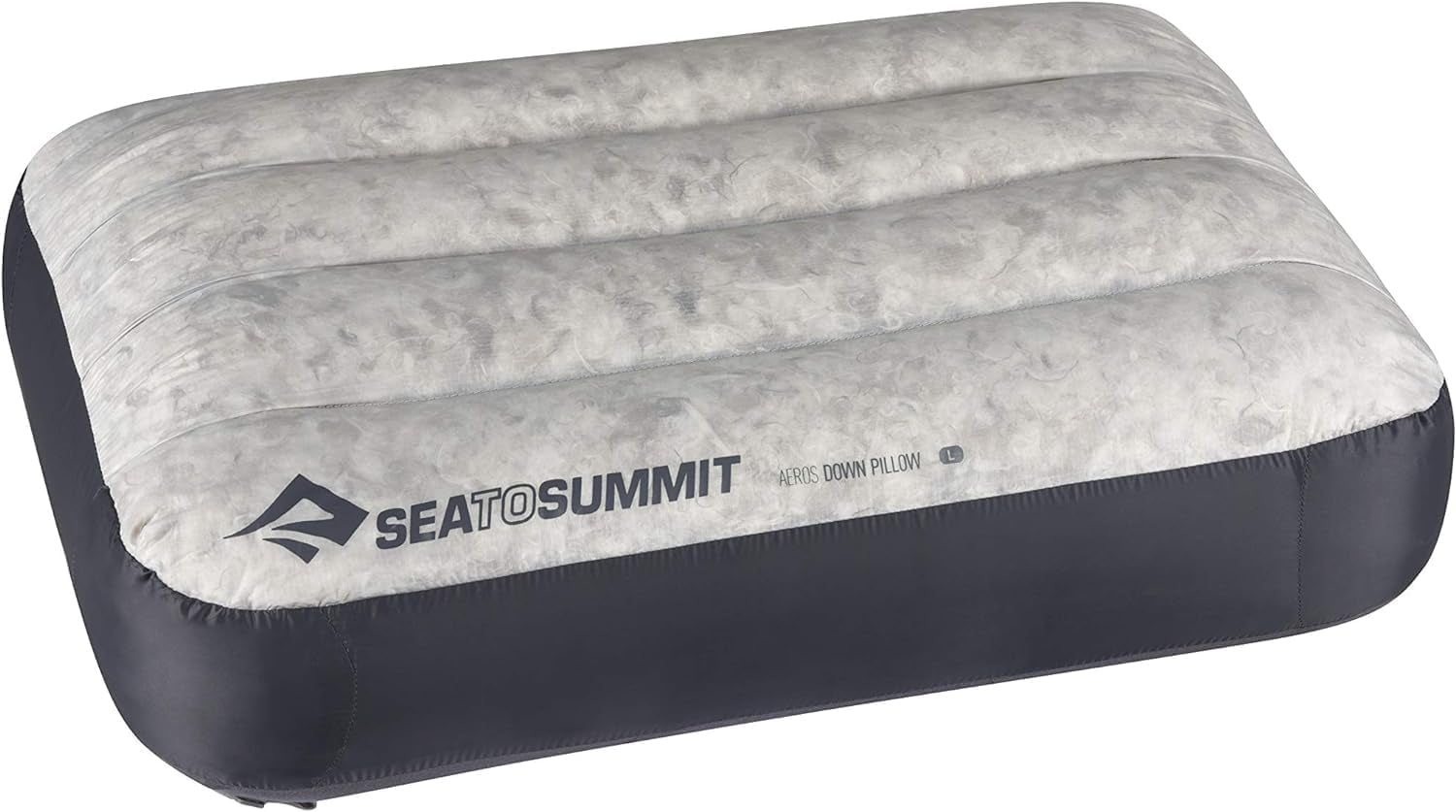 Sea to Summit - Oreiller de voyage Eros Down L - Ultraléger et gonflable - Matériau 10D - Oreiller en duvet de qualité supérieure - Antidérapant - Pour la randonnée et le camping - 42 X 28 X 12 cm - Gris - 95 G Naty Shop Oreillers de voyage Grand Gris