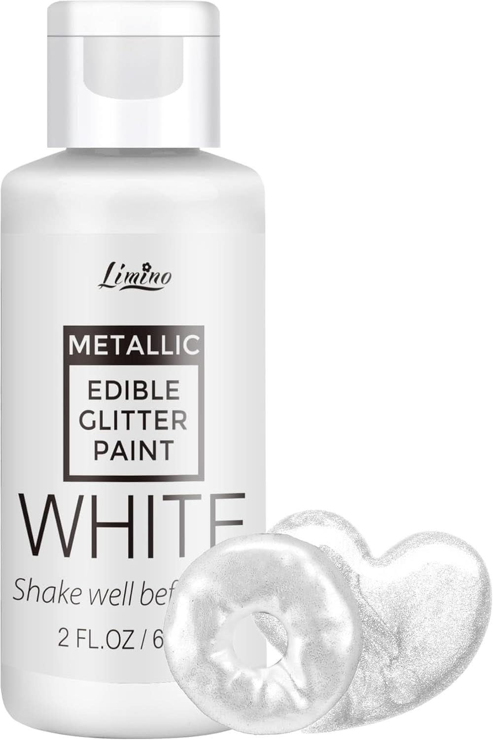 Paillettes alimentaires liquides, 60 ml Naty Shop Blanc