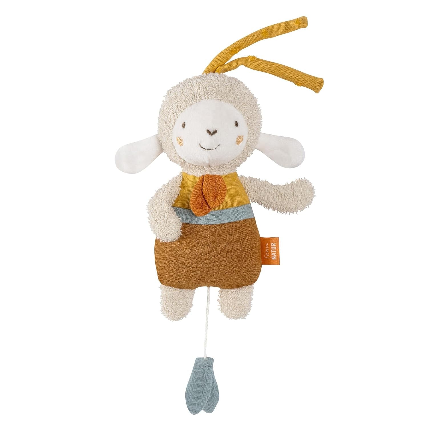 Fehn mini boîte à musique fée - peluche et aide-sommeil : boîte à musique à remontage avec la douce mélodie "Le Lac des Cygnes" apaise dans toutes les situations - pour les bébés et les jeunes enfants à partir de 0 mois Jucarii Bebe Naty Shop Natura ilorir
