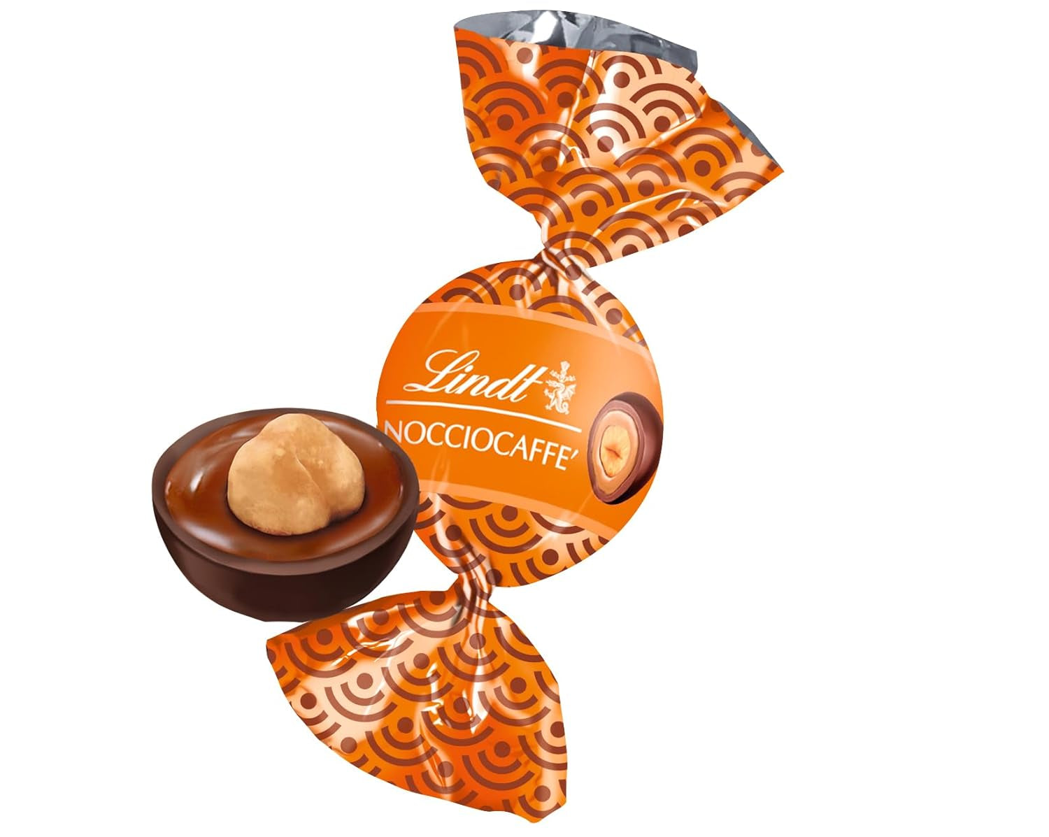 Lindt Roulette Ball Nocciolatte, chocolat au lait fourré à la crème de noisettes et noisettes entières, 3000g
