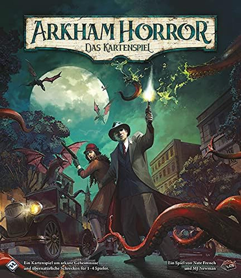 Fantasy Flight Games, Arkham Horror : LCG, jeu de base, jeu expert, jeu de cartes, 1 à 4 joueurs, à partir de 14 ans, 45 minutes et plus, allemand, multicolore, coloré