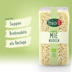 BIOASIA Nouilles Mie Bio, nouilles de blé sans œuf, préparées rapidement et facilement, végétariennes (8 x 250 g)