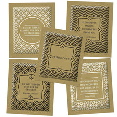 Hellma Zucker-Sachets Goldline 750 Stk. Je 3,6 G – 3,6 Kg Vorrats-Box - Zuckertütchen Einzeln, Für Kaffee oder Tee Sweeteners Naty Shop