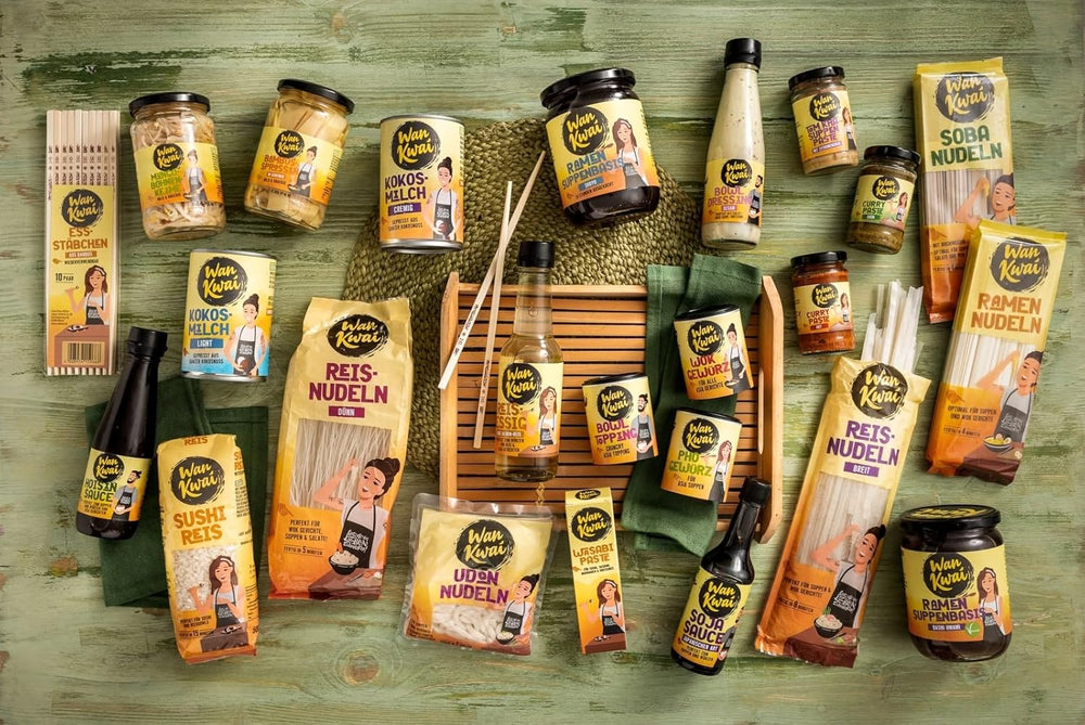 Nouilles Ramen Wan Kwai 300g – Saveur authentique pour la cuisine asiatique. Ingrédients polyvalents, rapides à préparer et de haute qualité. Idéal pour les soupes et les plats au wok.