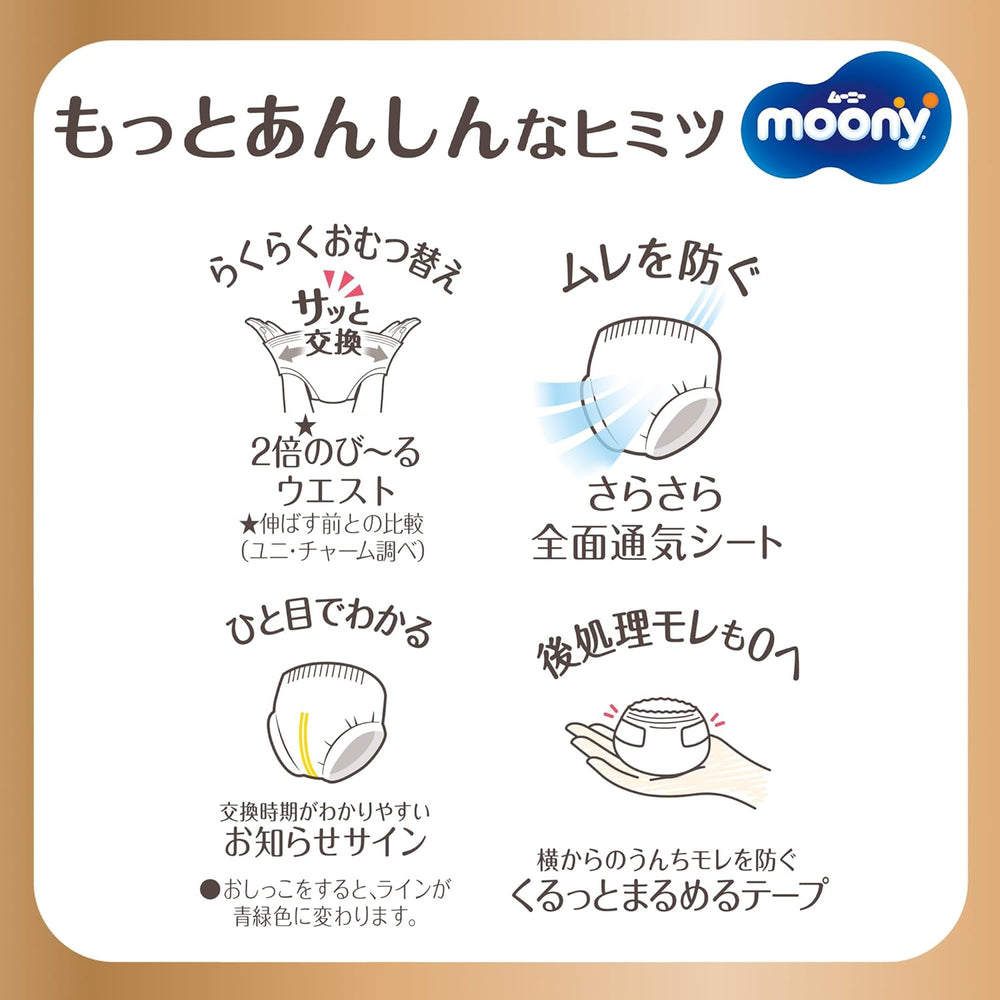 Couches pull-up naturelles japonaises PM (6-10 kg) 46 pcs // Couches pull-up naturelles japonaises PM (6-10 kg) 46 pcs