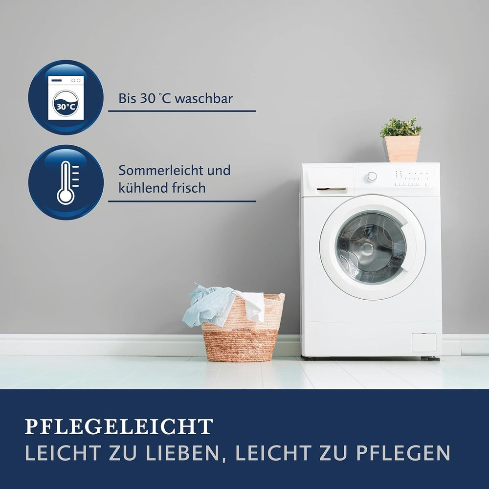 Billerbeck Simone Superlight couette - couette en soie - 135 X 200 Cm - couette d'été, couette rafraîchissante, couette d'été légère - 100% coton, blanc Couettes et couettes Naty Shop