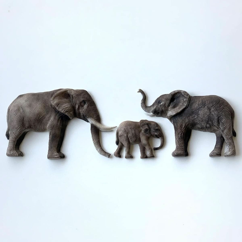 Katy Sue, Moule Silicone Famille d'Éléphants Cuisine Naty Shop