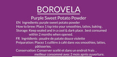 Poudre de patate douce violette, colorant alimentaire violet naturel, mélange de smoothie, ingrédients naturels, 100g