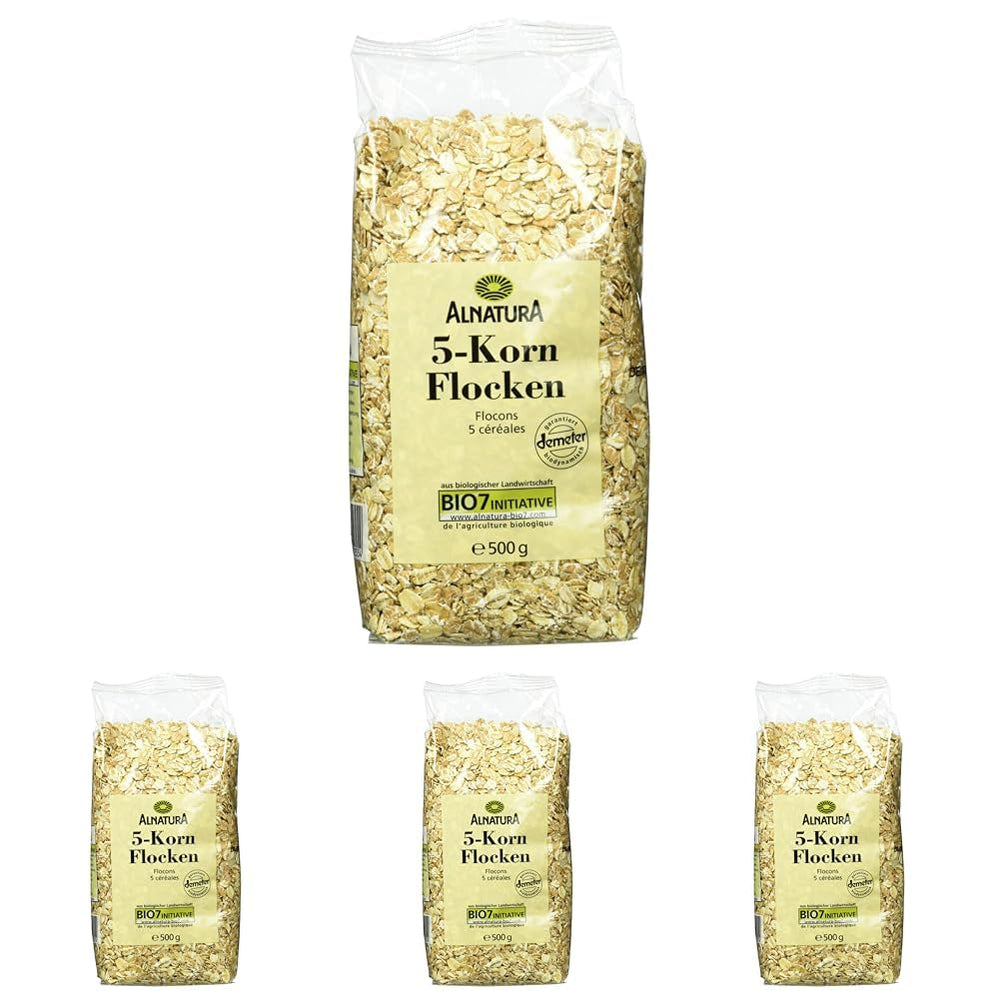 Flocons bio de 5 céréales, 500 g