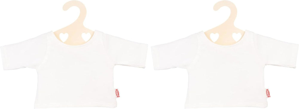 Heless 2956 - T-Shirt für Puppen in Weiß, Größe 35 - 45 cm