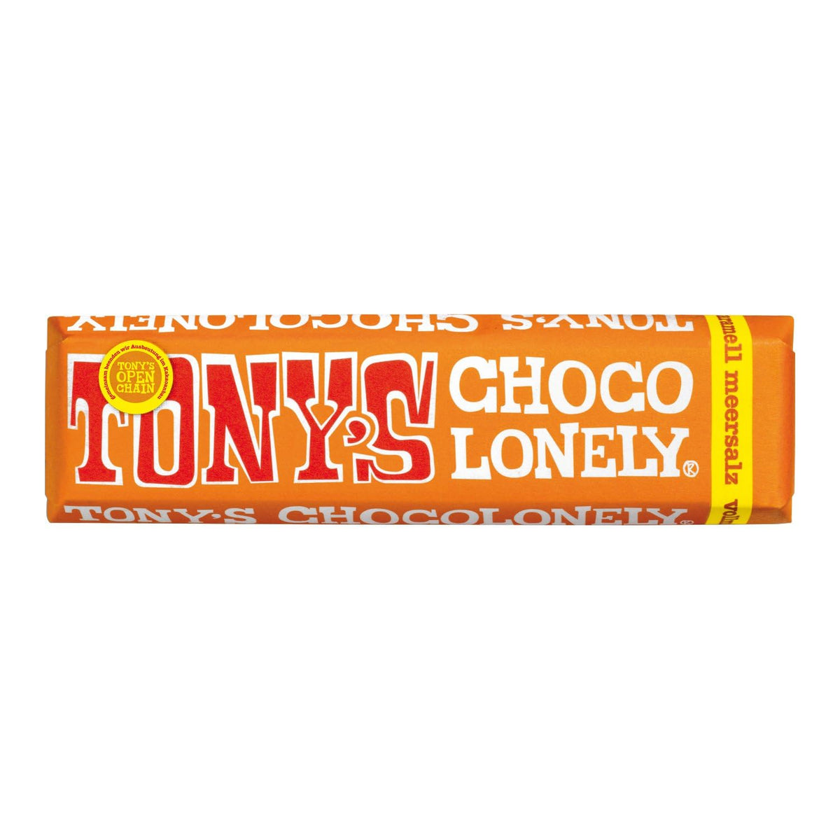 Tony's Chocolonely, chocolat au lait au caramel et sel marin 47g