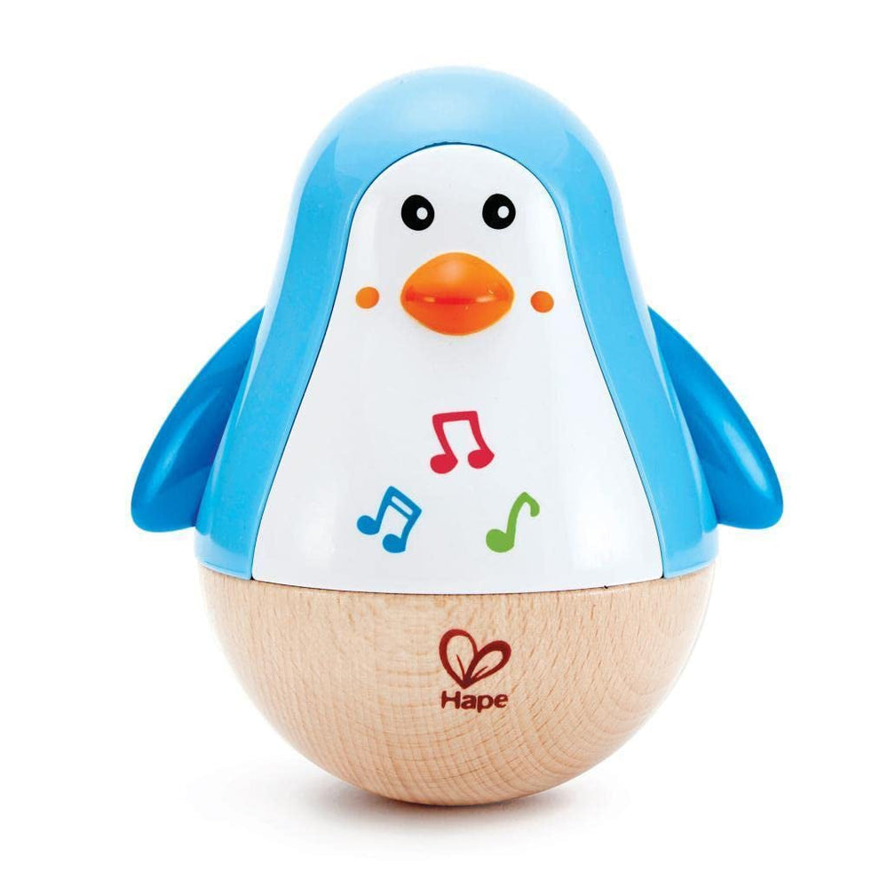 Jouet musical Baby Einstein Magic Touch avec tambour en bois à partir de 6 mois & Hape Penguin Musical Wobbler, mélodie oscillante colorée, jouet Roly-Poly à partir de 6 mois Bebe Toys Naty Shop
