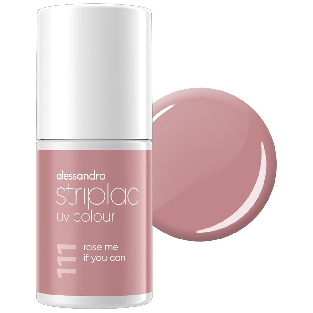 Oja UV alessandro Striplac Classic Rosy Wind – Delicată și de lungă durată – Îndepărtare ușoară datorită tehnologiei de îndepărtare peel-off – Vegană și cruelty-free – 8 ml