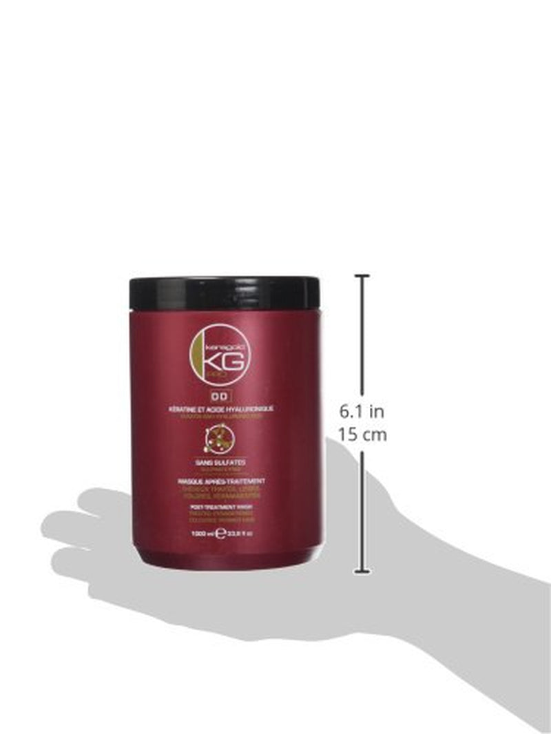 Masque sans sulfate DD, kératine/acide hyaluronique, masque capillaire 1 litre Naty Shop