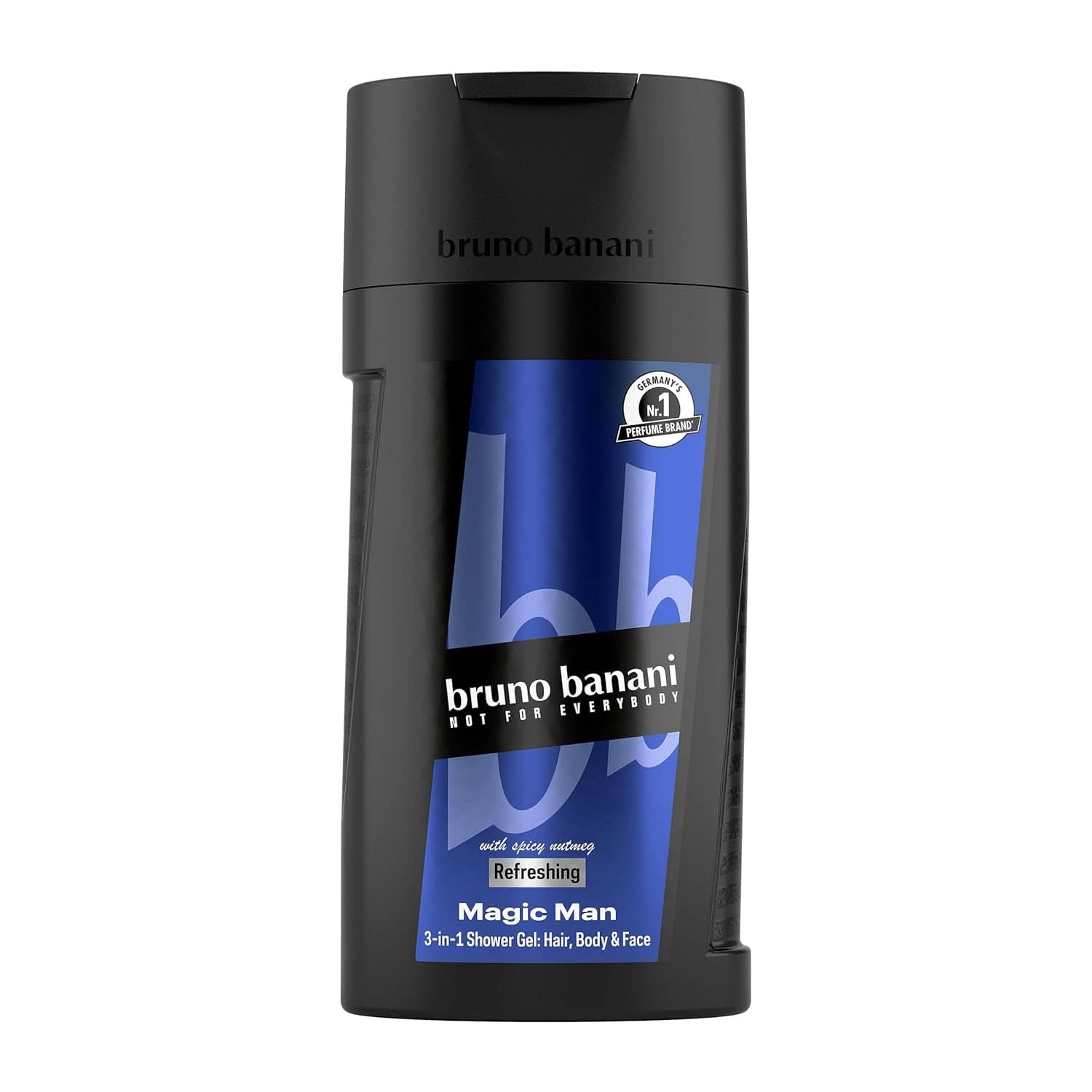 Bruno Banani Loyal Man gel de duș 3 în 1 pentru corp, păr și față, bărbați, 250 ml Duș și baie Naty Shop 250 ml Tămâie