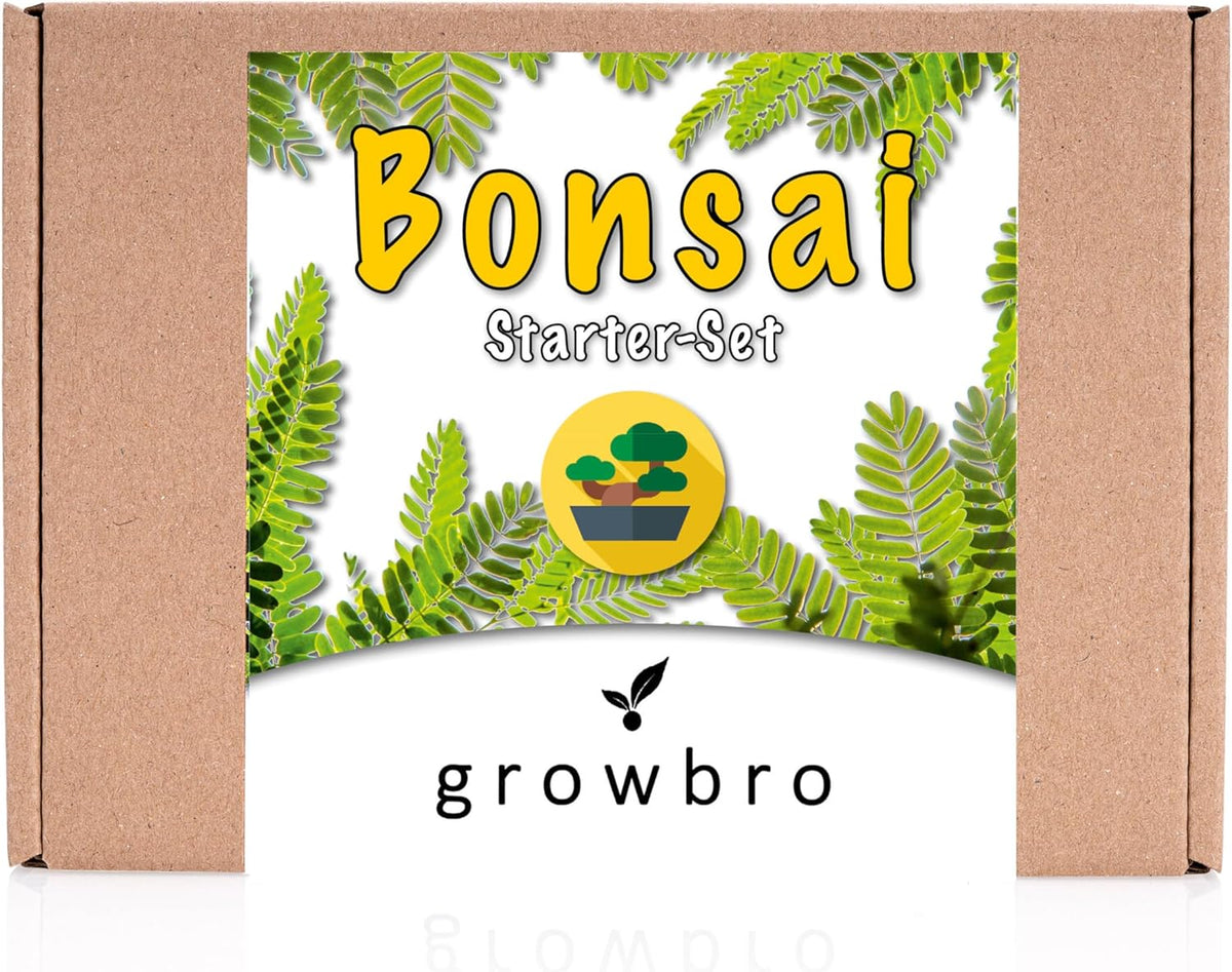 Bonsai Anzuchtset Von Growbro - ZÜCHTE DEINEN EIGENEN BONSAI BRO, Bonsai Starter Kit Inkl. Samen, Sprühflasche, Uvm.