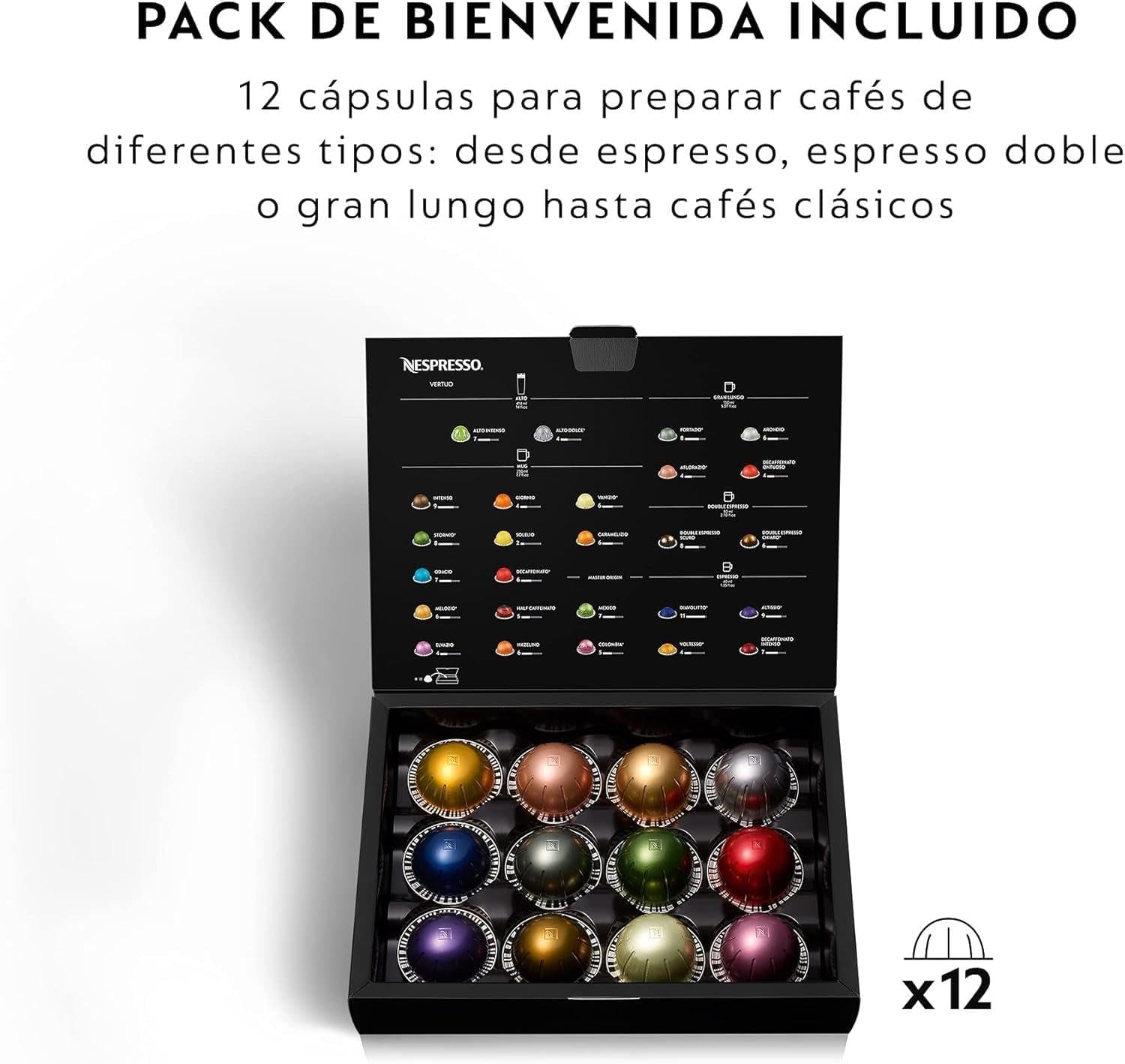 Machine à café Nespresso De'Longhi Vertuo Next, ENV120.BM, noir mat