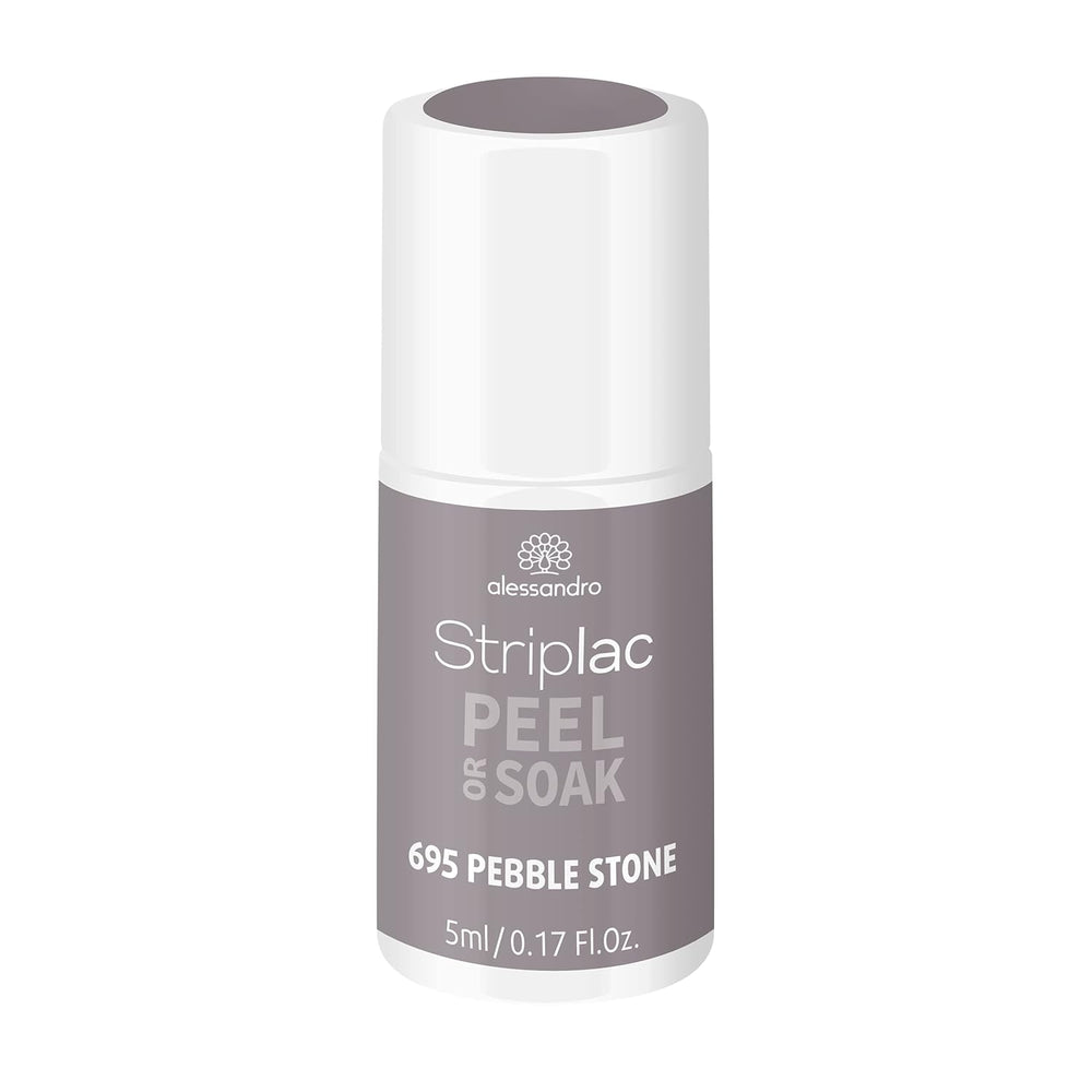 alessandro Striplac UV-Nagellack Flat White – Facile et facile à utiliser – Application facile grâce à la technologie Peel-Off – Vegan et sans alcool – 8 ml