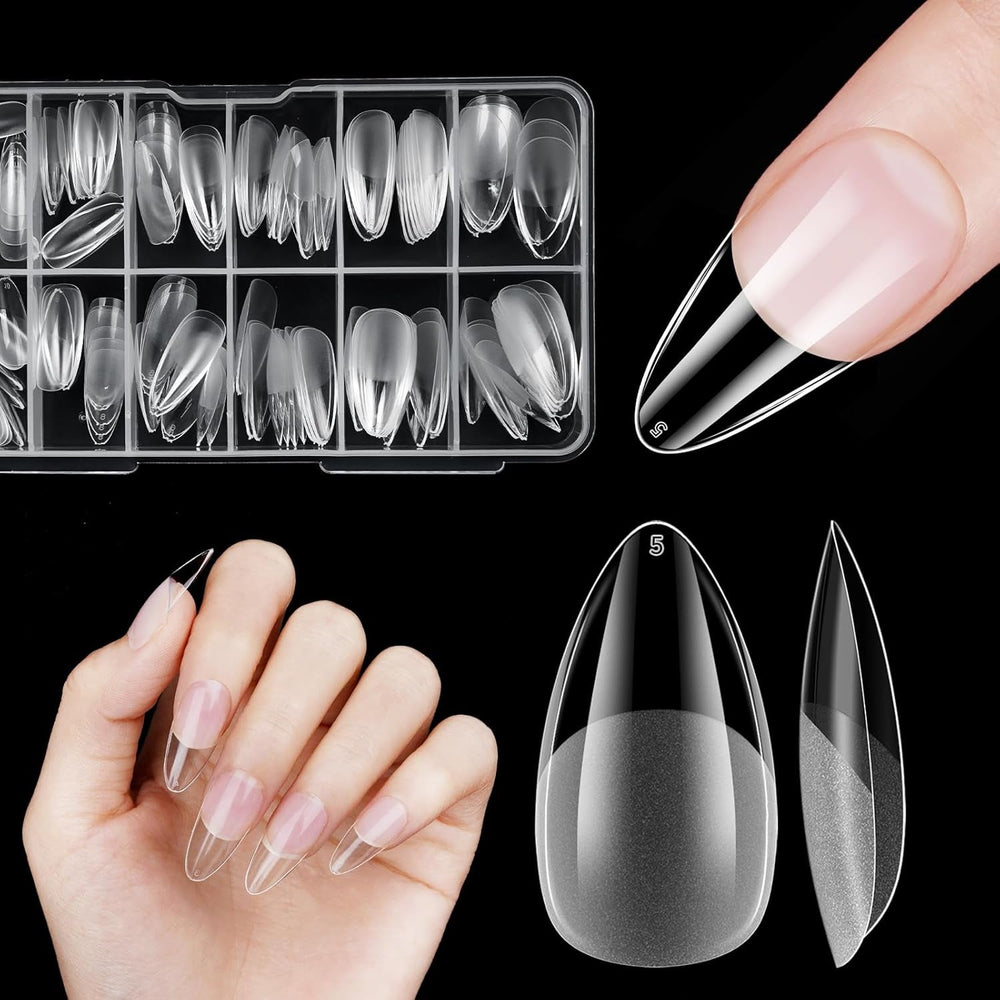 Faux ongles courts ballerine, 120 pièces, colle sur 12 tailles, ongles artificiels courts, Gel souple, couverture complète, pointes pour ongles courts en Gel S