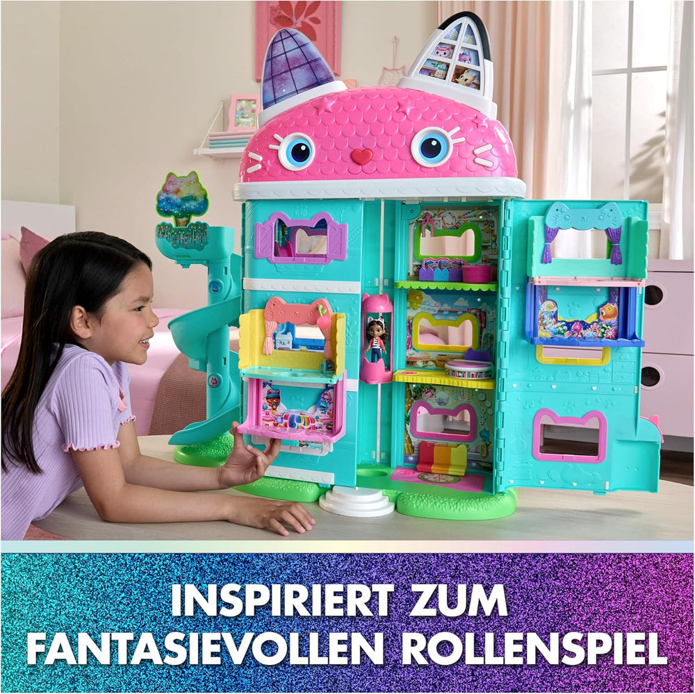 DREAMWORKS GABBY'S DOLLS HOUSE : LE FILM - Cuisine saupoudrée de sucre de Portal Room Kuchi avec figurine et accessoires, à partir de 3 ans