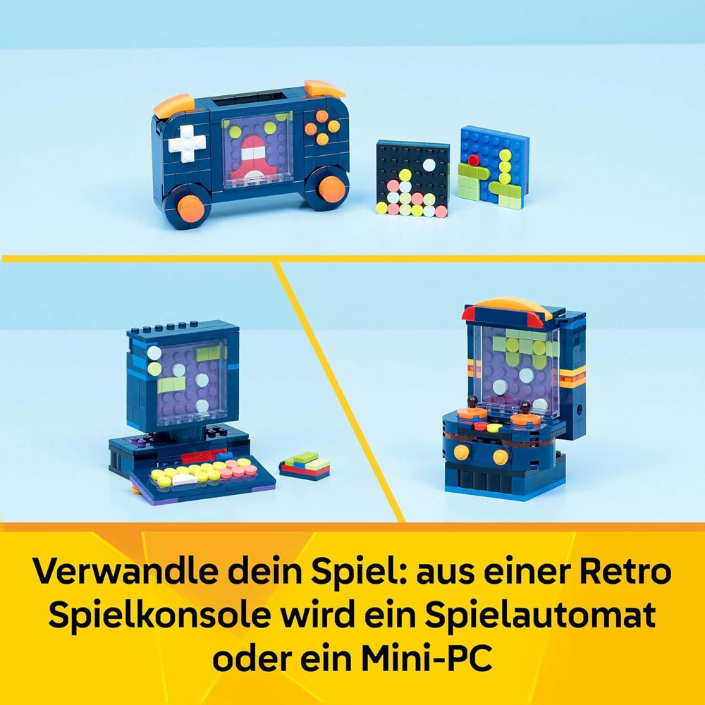LEGO Creator 3in1 Retro Gaming Console - Transforms into an Arcade Machine or Computer w/Keyboard & Mouse - Gamer Gift Idea for 8+ Year Old Boys & Girls - 31380